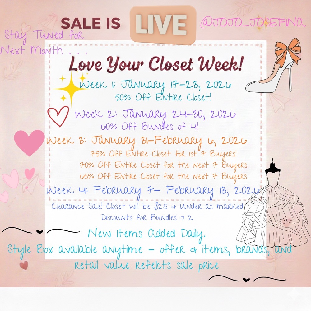 @JOJOSKAGGS is live! Fun! Fashion! Friends! Low Starts! Designer Brands! - Picture 3 of 9